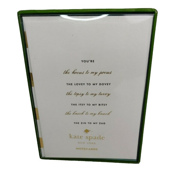 Kate Spade Notecard Set Bridesmaid Request New York Bridal 10 Cards Envelopes - Picture 1 of 9